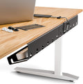 Cable Management under Desk for Easy Mounting Under-Table I Set of 3 - with 10X Cable Ties I Desk Organizer for Office/Home Office Table Thoughtful Cable Tray Holder, Black
